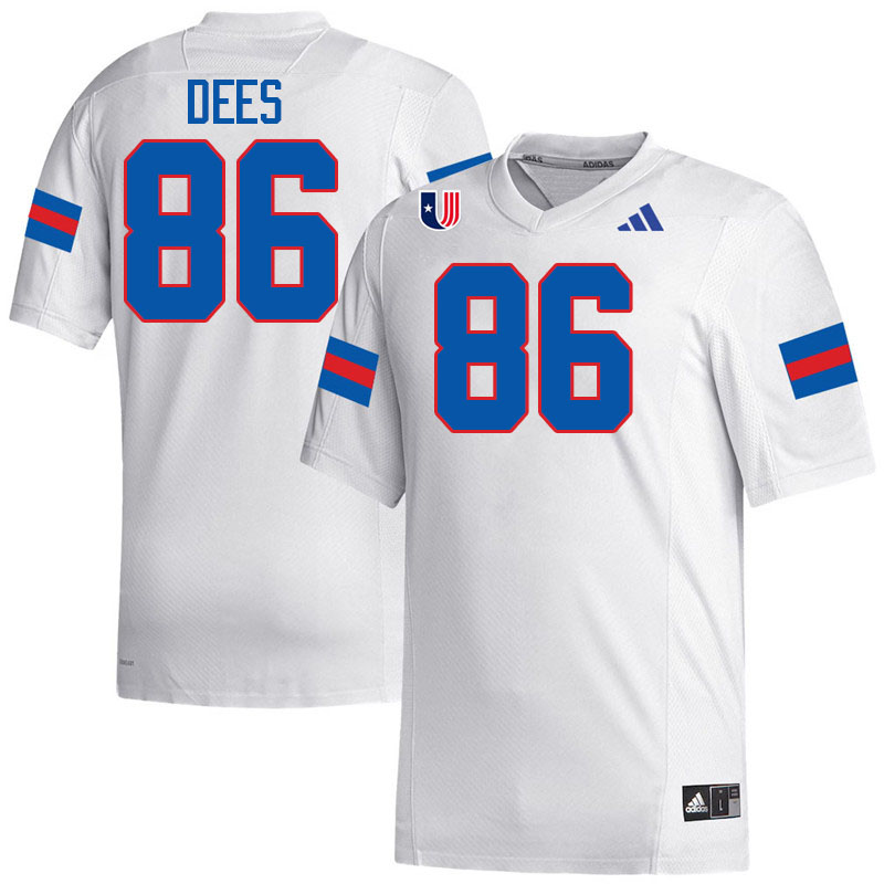 West Georgia Wolves #86 Jordan Dees College Football Jerseys,Uniforms-White